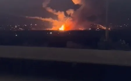 بالفيديو - غارة بعدد من الصورايخ استهدفت سهل تمنين قصرنبا.