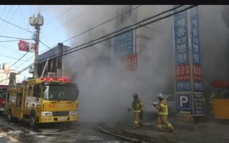 قتلى وجرحى في حريق بفندق في كوريا الجنوبية