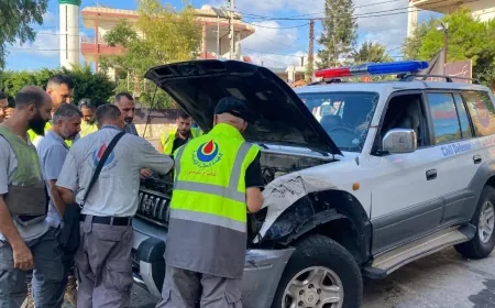 الاحتلال يستهدف فرق الدفاع المدني في الهيئة الصحية الإسلامية