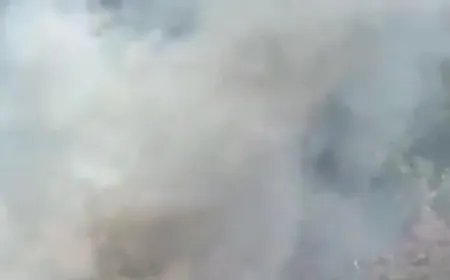 بالفيديو - اندلاع حريق هائل بين ‎الغازية و ‎مغدوشة