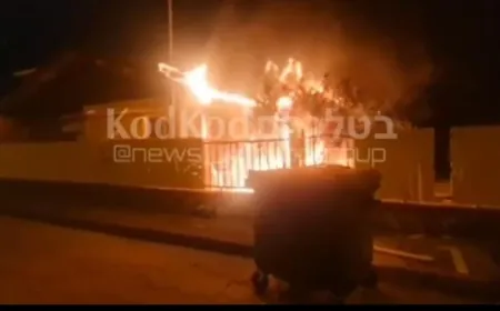 بالفيديو - كريات شمونة تحترق