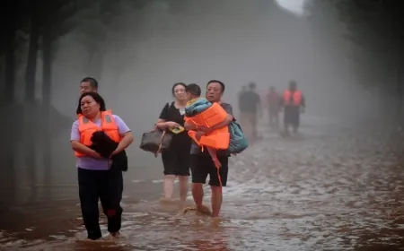 قتلى ومفقودون جراء عواصف ممطرة اجتاحت الصين