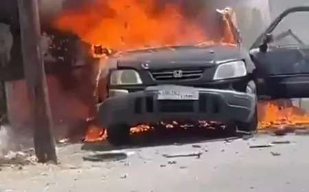 بالفيديو - استهداف سيارة على مدخل ‎عبرا في مدينة ‎صيدا