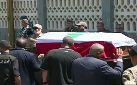 انطلاق مراسم تشييع الحص… ميقاتي: مثالي الأعلى!