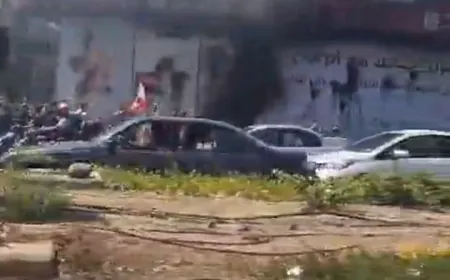 بالفيديو ـ تحطيم واحراق مصارف في الدورة