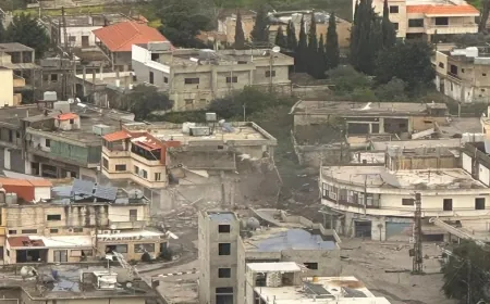 غارة قرب مسجد بلدة طيرحرفا