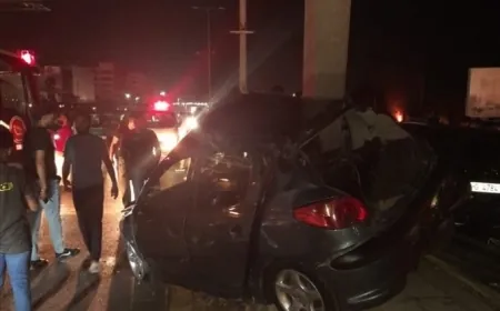 ثلاثة جرحى اثر حادث سير على اوتوستراد الاسد