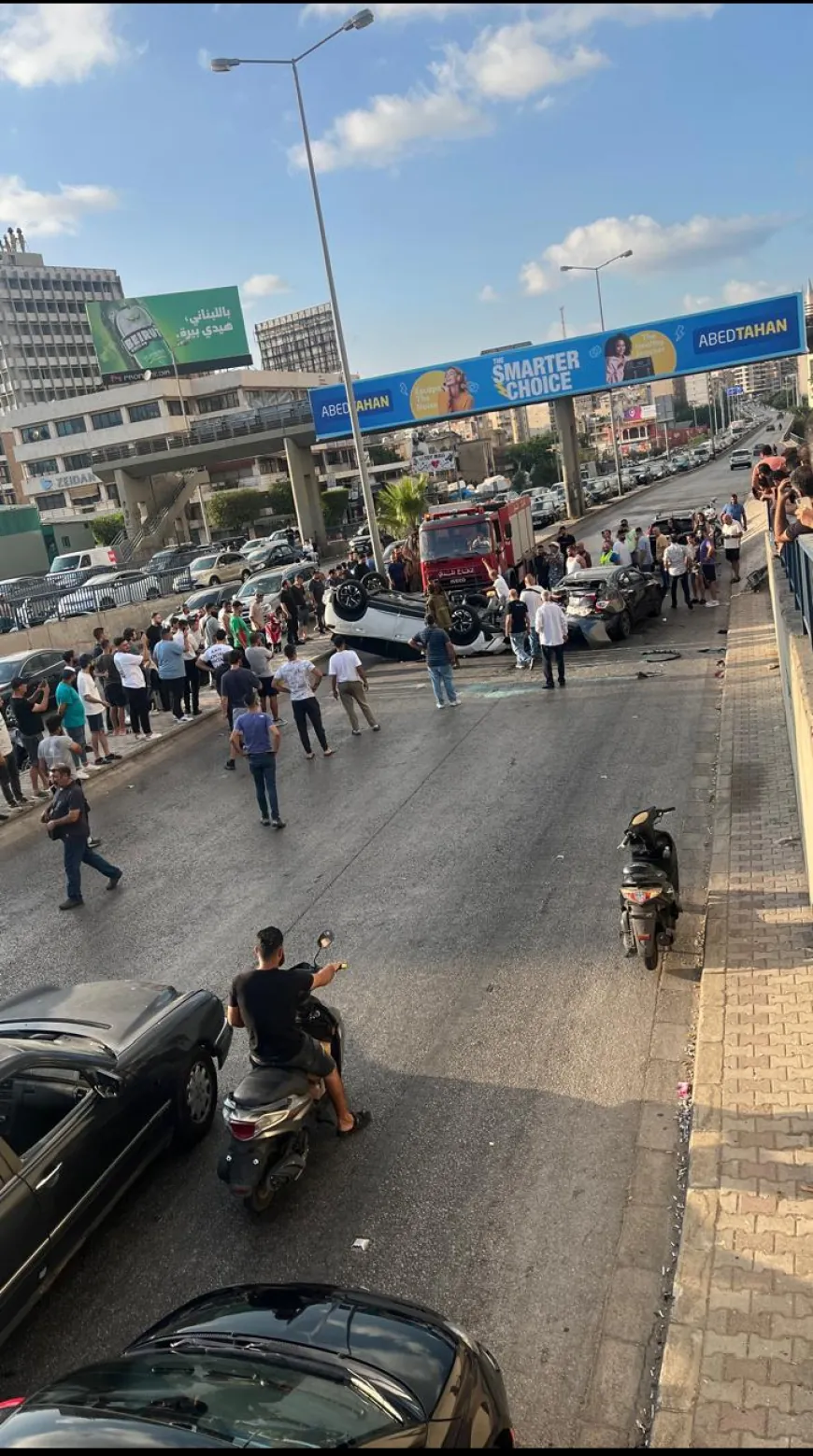 مباشر..الكولا المدينة الرياضية  .. حادث مروع