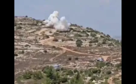 بالفيديو - لحظة تفجير قوات الاحتلال الإسرائيلي لسيارة مفخخة عثر عليها قرب مستوطنة "عطيرت"