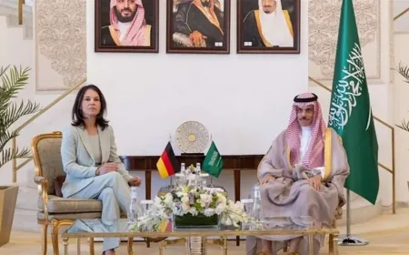 وزيرة الخارجية الألمانية تبحث التطورات في غزة مع نظيرها السعودي