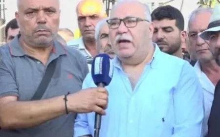 سائقو الشاحنات نفّذوا اعتصامًا تحذيريًا عند الباب رقم 14 في المرفأ