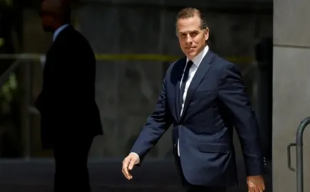 نجل الرئيس الأميركي يمثل أمام المحكمة