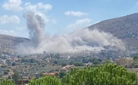 غارتان إسرائيليتان تستهدفان بلدة عيترون في جنوب ‎لبنان