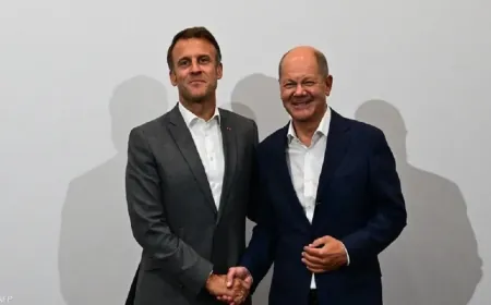 فرنسا وألمانيا تناقشان أهمية مواصلة دعم أوكرانيا