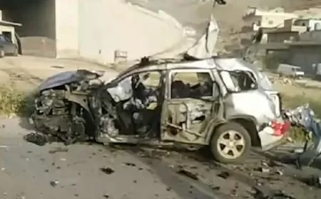 إنفجار سيارة في يافا