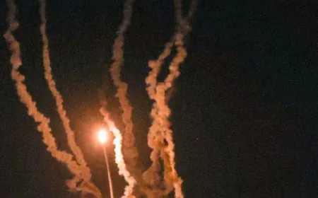 المقاومة تطلق رشقة صاروخية تجاه غلاف شمال قطاع ‎غزة