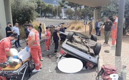 إنقلاب سيارة عن جسر… وسقوط قتيل