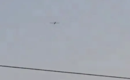 بالفيديو - ‏لحظة تحليق مسيرة حزب الله قرب صفد و فشل في اعتراضها