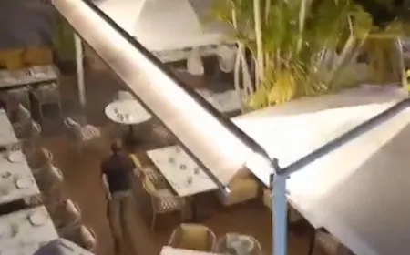 بالفيديو - اعمال شغب تطال المقاهي على طول رصيف ‎الزيتونة_باي في ‎بيروت من قبل ‎العسكريين المتقاعدين