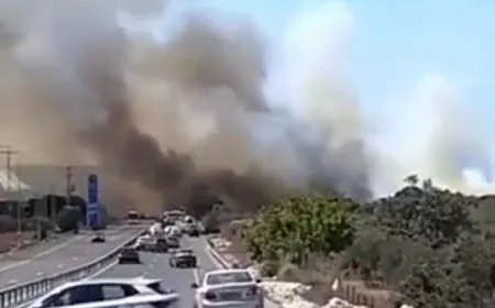 بالفيديو - مشاهد من مكان سقوط صواريخ أطلقت من ‎جنوب لبنان قبل قليل في ‎الجليل الغربي