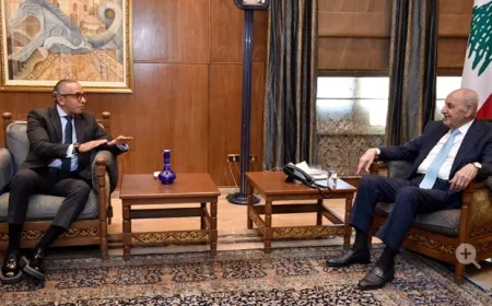 السفير المصري من عين التينة: تحدثنا عن كيفية كسر حالة الجمود في الملف الرئاسي