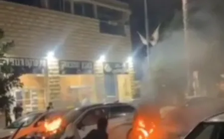 بالفيديو - مشاهد من من موقع انفجار سيارة في عكا