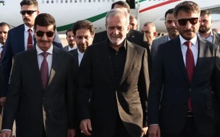 الرئيس الإيراني يختتم جولته في العراق..