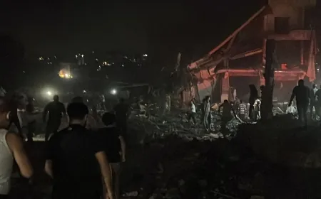 بالفيديو - غارة إسرائيلية تستهدف مبنى في النبطية