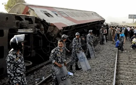 ارتفاع أعداد ضحايا تصادم قطاري الزقازيق