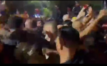 بالفيديو - الشرطة الإسرائيلية تحاول صد المتظاهرين الإسرائيليين في تل أبيب بالعنف.
