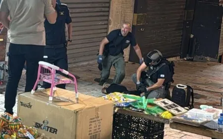 بالفيديو - استنفار كبير لجيش الاحتلال بمحيط عملية الطعن قرب باب العامود بالقدس