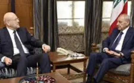 وصول رئيس الحكومة نجيب ميقاتي الى مقر الرئاسة الثانية في عين التينة للقاء الرئيس نبيه بري