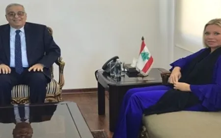 بو حبيب استقبل المنسقة الخاصة للأمم المتحدة في لبنان جينين هنيس-بلاسخارت
