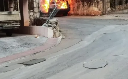 إنفجار جهاز داخل سيارة في حيّ المسلخ في النبطية جنوب لبنان