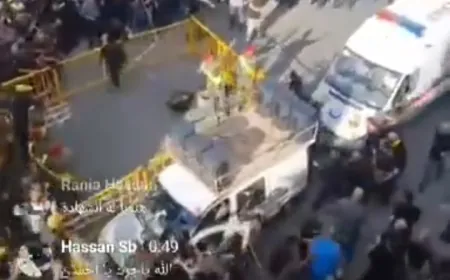 بالفيديو - لحظة انفجار جهاز لاسلكي أثناء تشييع في الضاحية الجنوبية