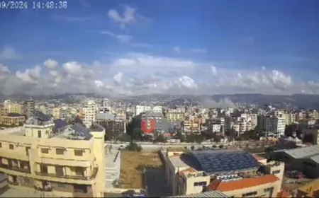 بالفيديو - كاميرا توثق لحظة استهداف ‎الضاحية_الجنوبية