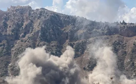 بالفيديو - غارة إسرائيلية على أطراف منطقة الخردلة