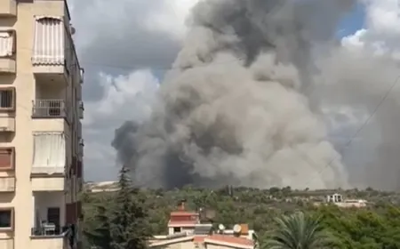 بالفيديو - استهداف وادي النميرية من جهة بلدة زفتا