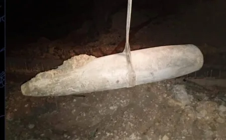 تمكن الجيش اللبناني من سحب وتفكيك صاروخ يزن طنًّا من وسط طريق عام حاصبيا