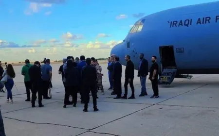 وصول طائرة مساعدات عراقيّة ثانية