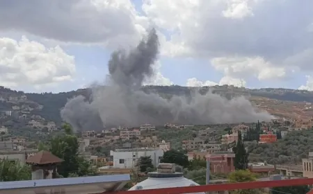 بالفيديو - غارة على بلدة طورا