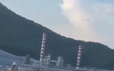 بالفيديو - مسيرة حزب الله تصل الى مصافي النفط في  اسرائيل