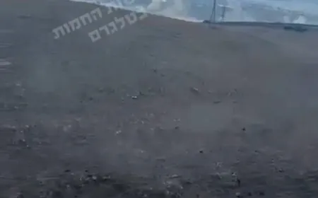 بالفيديو - سقوط صواريخ في منطقة كاحال قرب طبريا