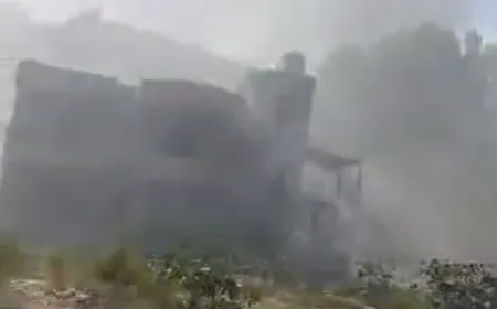 بالفيديو - غارة اسرائيلية على بلدة عين بعال جنوب لبنان