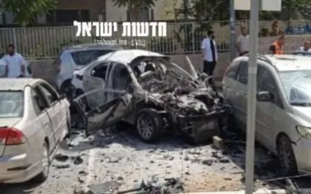 إعلام العدو: انفجار سيارة في كريات ملاخي - إصابة خطيرة في مكان