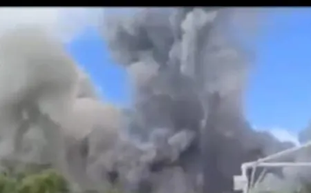 بالفيديو - سقوط صاروخ ثقيل في حيفا