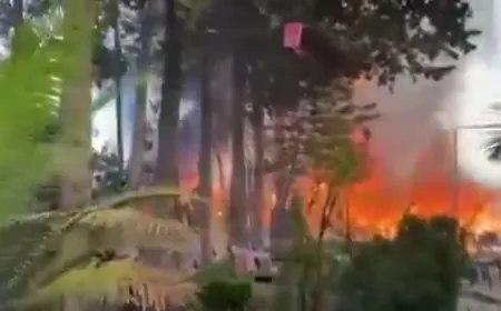 بالفيديو - اندلاع نيران عقب سقوط صواريخ من لبنان تجاه مستوطنات شمال فلسطين المحتلة