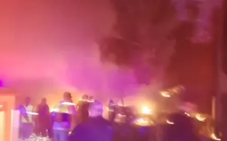 بالفيديو - غارة عنيفة على ‎حاروف