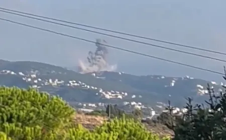 غارة إسرائيلية على بلدة راس أسطا في جبيل