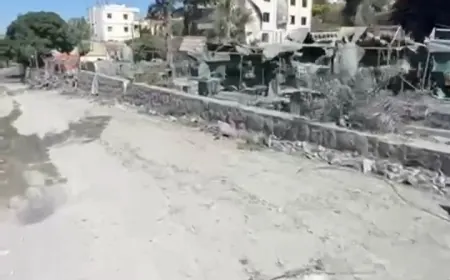 بالفيديو - آثار الغارات الأخيرة على جبشيت